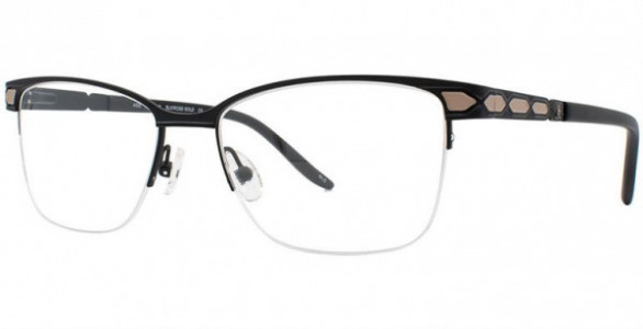 Helium Paris 4435 Eyeglasses, Blk/Rose Gld