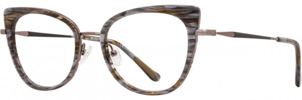 Cinzia Designs Cinzia Ophthalmic 5151 Eyeglasses, 1 - Hazel / Blue Demi