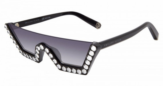 Philipp Plein SPP031S Sunglasses, BLACK (AAUX)
