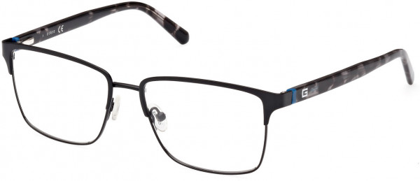 Guess GU50070 Eyeglasses, 002 - Matte Black / Grey/Havana