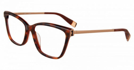 Furla VFU631 Eyeglasses, HAVANA/BROWN HORN (09WY)