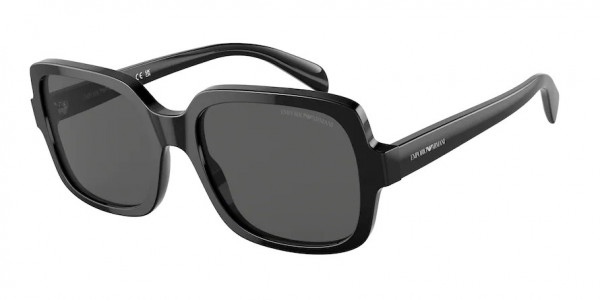 Emporio Armani EA4195 Sunglasses, 501787 SHINY BLACK DARK GREY (BLACK)