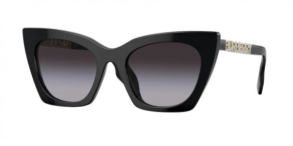 Burberry BE4372U MARIANNE Sunglasses, 300187 MARIANNE BLACK DARK GREY (BLACK)