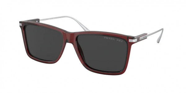 Prada PR 01ZS Sunglasses, 1AB06T BLACK GRADIENT GREY VINTAGE (BLACK)