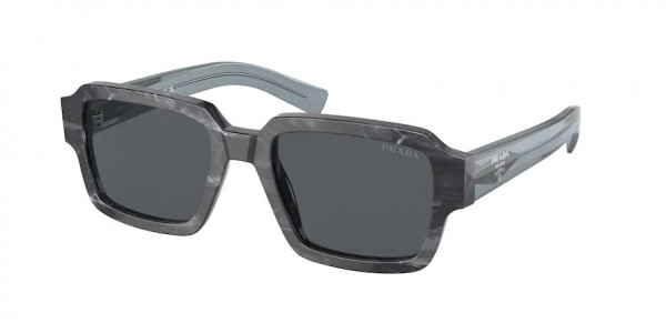 Prada PR 02ZS Sunglasses, 13F07T GRAPHITE STONE BLUE VINTAGE (GREY)