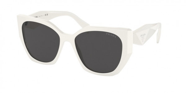 Prada PR 19ZSF Sunglasses, 1AB5S0 BLACK DARK GREY (BLACK)