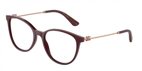 Dolce & Gabbana DG3363 Eyeglasses, 3091 BORDEAUX (RED)