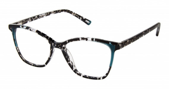 KLiiK Denmark K-727 Eyeglasses, S400-BLACK SPECK TEAL