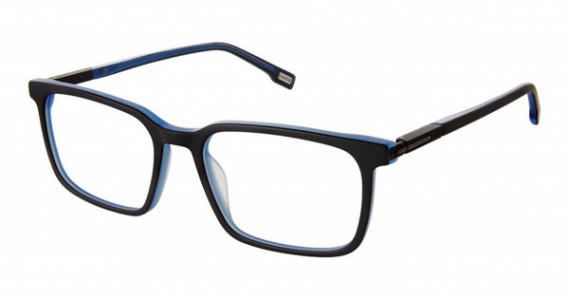 Evatik E-9245 Eyeglasses, M400-MAT BLACK BLUE