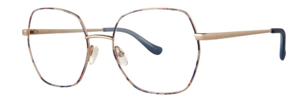 Kensie Incognito Eyeglasses, Navy Gold