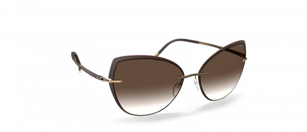 Silhouette Accent Shades 8188 Sunglasses, 4040 SLM Silver Mirror Gradient