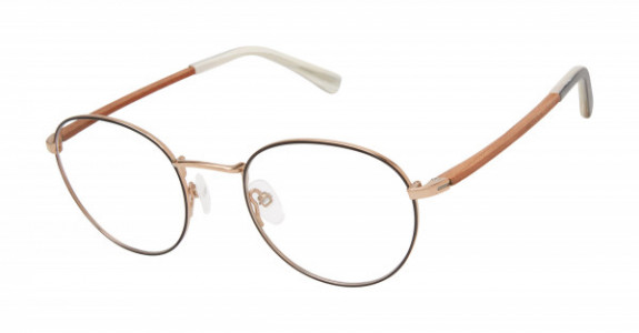 BOTANIQ BIO1009T Eyeglasses, Black/Rose Gold (BLK)