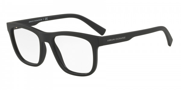 Armani Exchange AX3050F Eyeglasses, 8006 MATTE BLACK/MATTE GREY (BLACK)