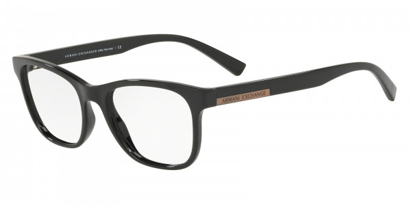 Armani Exchange AX3057F Eyeglasses, 8240 SHINY TRANSPARENT TUNDRA (BROWN)
