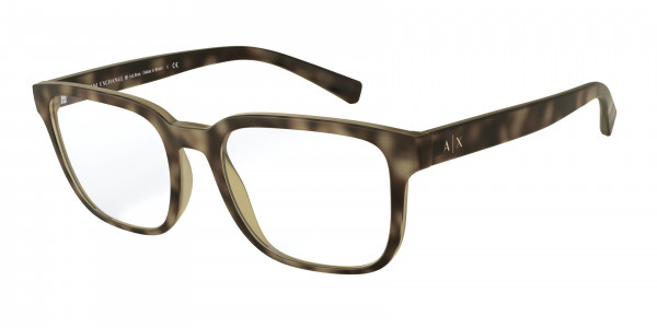 Armani Exchange AX3071F Eyeglasses, 8078 MATTE BLACK (BLACK)