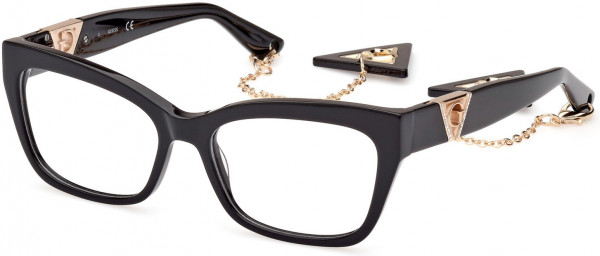 Guess GU2960 Eyeglasses, 001 - Shiny Black / Shiny Black
