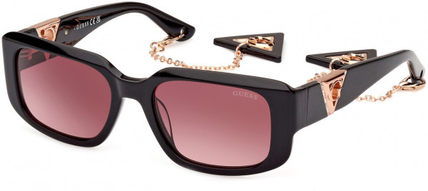 Guess GU7891 Sunglasses, 01T - Shiny Black / Shiny Black