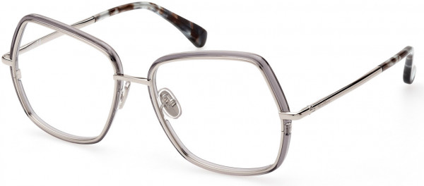 Max Mara MM5076 Eyeglasses, 016 - Shiny Grey / Shiny Palladium