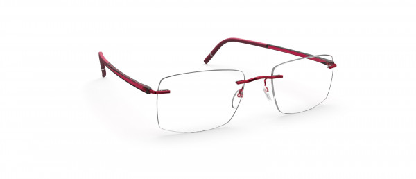 Silhouette The Wave  5567 LC Eyeglasses, 3040 Cassis Red