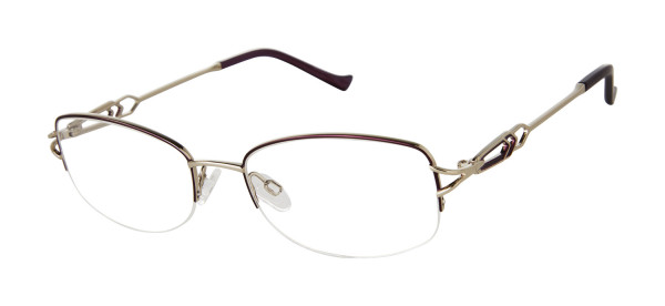 Tura R140 Eyeglasses, Burgundy/Rose Gold (BUR)