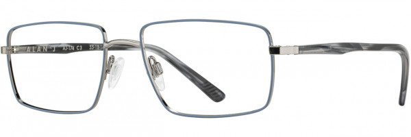 Alan J Alan J 174 Eyeglasses, 1 - Matte Black / Graphite / Navy