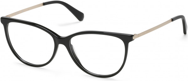 Kenneth Cole Reaction KC0955 Eyeglasses, 001 - Shiny Black / Shiny Pale Gold