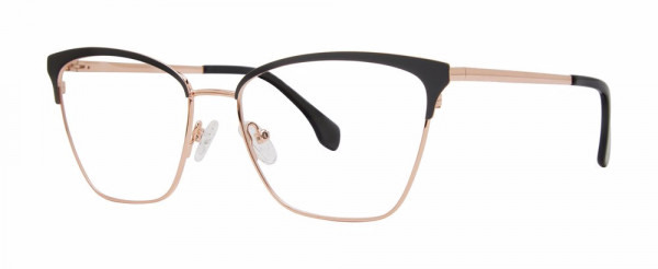 Genevieve ACCEPT Eyeglasses, Black/Silver