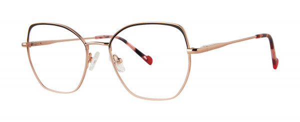 Genevieve LIFESTYLE Eyeglasses, Black/Rose Gold