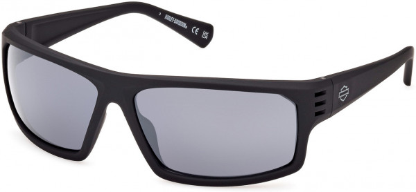 Harley-Davidson HD0983X Sunglasses, 02D - Matte Black / Smoke Polarized