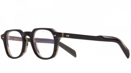 Cutler and Gross CGOPGR0348 Eyeglasses, (001) BLACK ON HORN