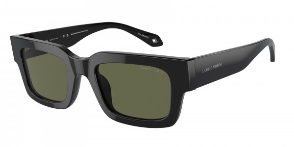 Giorgio Armani AR8184U Sunglasses, 587556 BLACK GREY VINTAGE BLUE (BLACK)