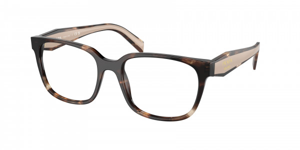 Prada PR 17ZVF Eyeglasses, 07R1O1 HAVANA CARAMEL (BROWN)