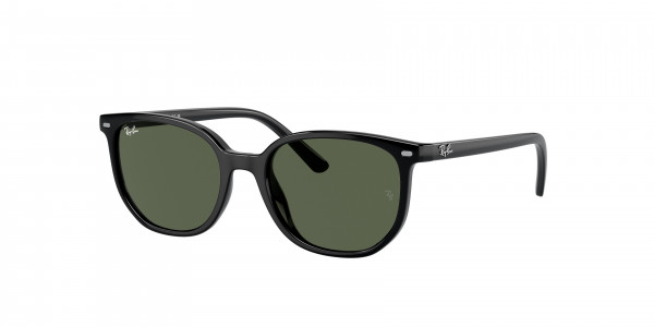 Ray-Ban Junior RJ9097S JUNIOR ELLIOT Sunglasses, 100/71 JUNIOR ELLIOT BLACK DARK GREEN (BLACK)