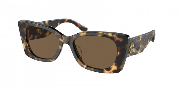 Tory Burch TY7189U Sunglasses, 147473 TOKYO TORTOISE SOLID BROWN (TORTOISE)