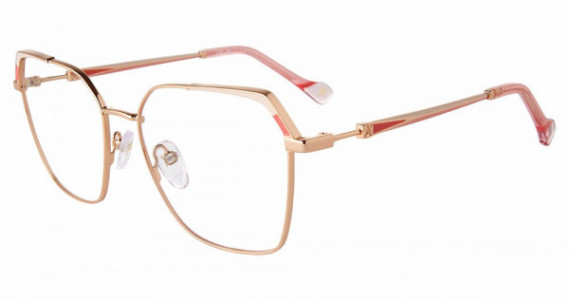 Yalea VYA098 Eyeglasses, COPPER GOLD/COLOR (02AM)