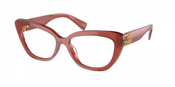 Miu Miu MU 05VV Eyeglasses, 10M1O1 COGNAC OPAL (RED)