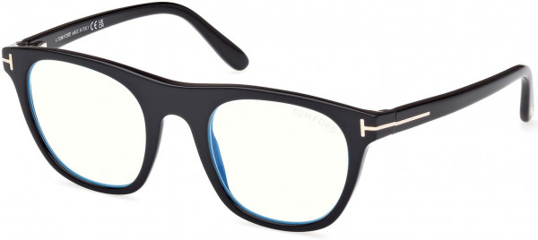 Tom Ford FT5895-B Eyeglasses, 001 - Shiny Black / Shiny Black