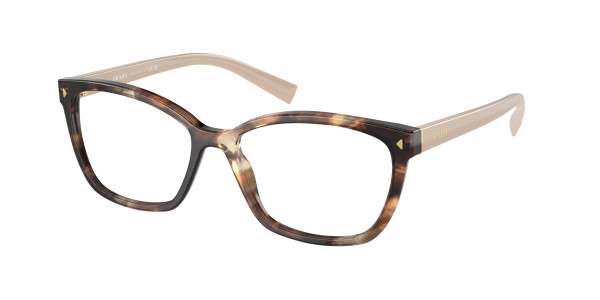 Prada PR 15ZVF Eyeglasses, 07R1O1 HAVANA CARAMEL (BROWN)