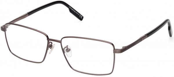 Ermenegildo Zegna EZ5258-H Eyeglasses, 008 - Shiny Gunmetal / Shiny Black