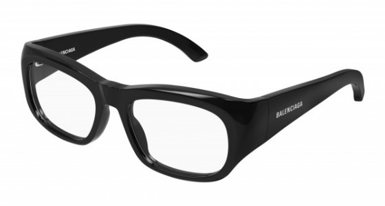 Balenciaga BB0269O Eyeglasses, 003 - GREY with TRANSPARENT lenses