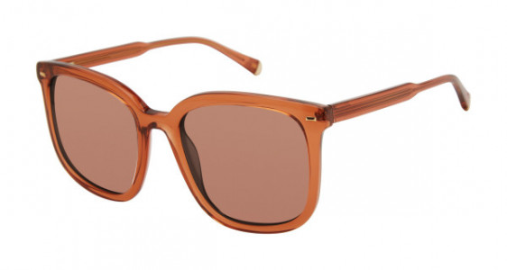 Kate Young K583 Sunglasses, Amber Horn (AMB)
