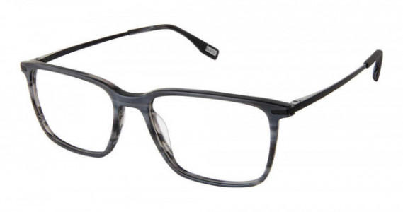 Evatik E-9259 Eyeglasses, M400-MAT BLK STRIPE