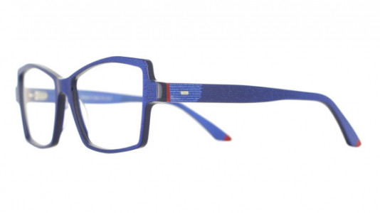 Vanni Pixel V1653 Eyeglasses, teal micropixel /fuchsia details