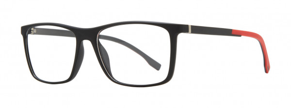 Retro R 191 Eyeglasses, Matt Blk/Red