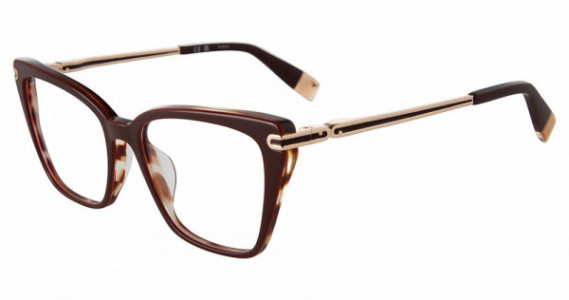 Furla VFU724 Eyeglasses, DARK BROWN (03AH)