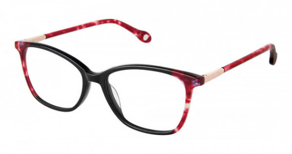 Fysh UK F-3724 Eyeglasses, S400-BLACK CRANBERRY