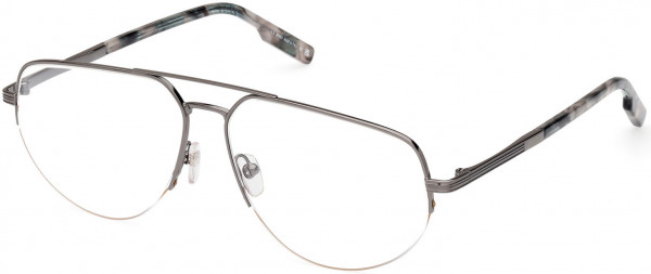 Ermenegildo Zegna EZ5266 Eyeglasses, 008 - Shiny Gunmetal / Shiny Black