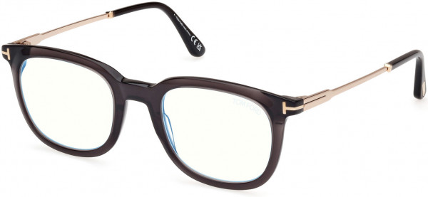 Tom Ford FT5904-B Eyeglasses, 005 - Shiny Black / Shiny Pale Gold