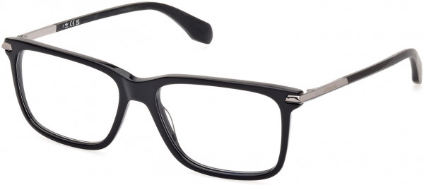 adidas Originals OR5074 Eyeglasses, 001 - Shiny Black / Shiny Light Ruthenium