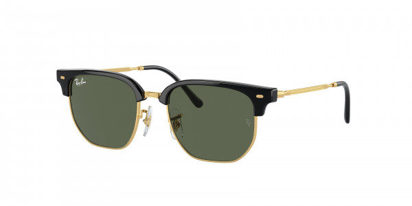 Ray-Ban Junior RJ9116S JUNIOR NEW CLUBMASTER Sunglasses, 100/71 JUNIOR NEW CLUBMASTER BLACK ON (BLACK)